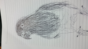 おでぶちゃんに描きました