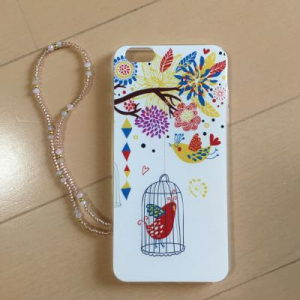 新しいスマホカバー　鳥さんだよー