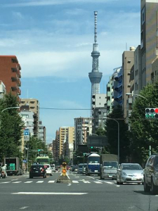 上野の近くから見えた・・スカイツリー