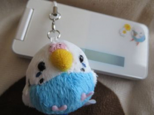 むにゅまるセキセイストラップ
