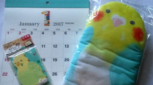 インコカード・鍋つかみ・カレンダー
