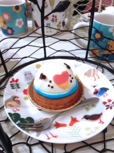 小鳥カフェにて