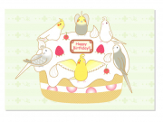 オカメインコ　バースデーカード