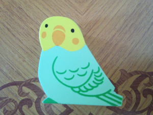 木製クリップインコ(プレミィコロミィ)