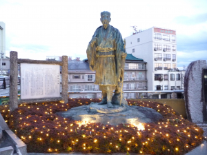 松尾芭蕉の銅像