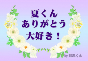 夏くんだいすき。